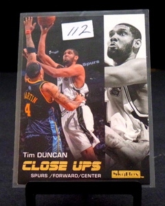 lot 112 image: Tim Duncan 2008-09 Upper Deck Skybox Close Ups  - #196