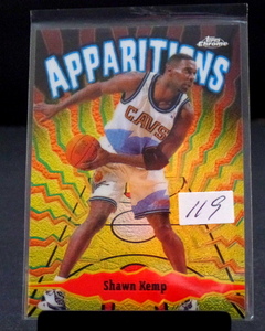 lot 119 image: 1998-99 Topps Chrome Apparitions Shawn Kemp #A7 -MT