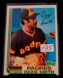 lot 135 image: 1982 Topps Set Break # 95 Ozzie Smith NR-MINT