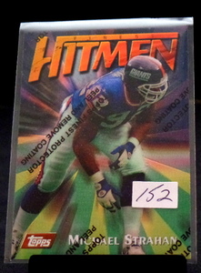 lot 152 image: 1997 Topps Finest Michael Strahan #79 HOF