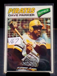 lot 167 image: 1977 TOPPS BASEBALL , #270 DAVE PARKER, Pittsburgh Pirates, EX