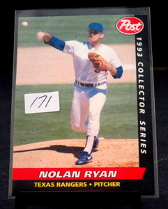 lot 171 image: Nolan Ryan 1993 Post Baseball Collector Series # 20 OF 30