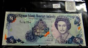 lot 185 image: UNCIRCULATED $1 Cayman Islands Monetary Authority 2006 banknote. One Dollar.
