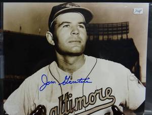lot 248 image: Jim Gentile Baltimore Orioles Authentic Autographed  8x10 Photo