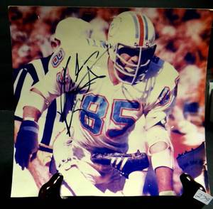 lot 279 image: NICK BONOCONTI - MIAMI DOLPHINS HOF - AUTOGRAPHED PHOTO WITH COA