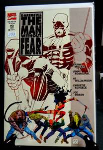 lot 293 image: MARVEL DECEMBER 1993 - # 3  DAREDEVIL THE MAN WITHOUT FEAR  SLEEVED & BOARDED
