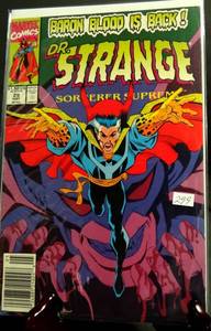 lot 299 image: MARVEL MAY 1991 #29  DR STRANGE BARON BLOOD IS BACK - SLEEVEDBOARDED