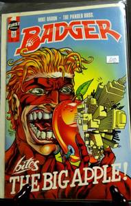 lot 300 image: FIRST COMICS JANUARY 1990 #59  BADGER BITES THE BIG APPLE
