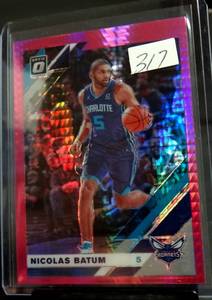 lot 317 image: NICOLAS BATUM Hornets 2019-2020 Donruss OPTIC HYPER PINK PRIZM #24