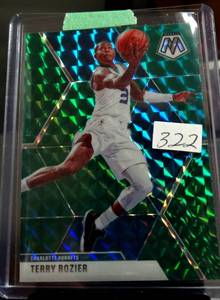 lot 322 image: 2019-20 Panini Mosaic Green #72 Terry Rozier NM-MT Hornets