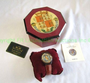 lot 50 image: Palazzo Brugiotti wrist watch in decorative wood display box