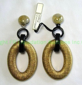 lot 221 image: Angela Caputi giuggiu earrings