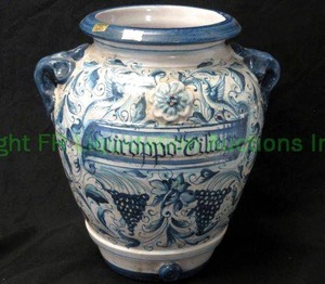 lot 75 image: Italian ceramic Sciroppo cilieos (Syrup Cherry) jar