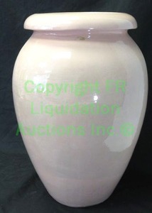 lot 88 image: Italian ceramic bianca urn, 20 tall x 13 wide