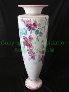 lot 65 image: Italian ceramic fiori palazzo vase, 39 tall