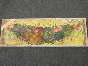 lot 170 image: Autentico Afressco frutta Italian ceramic wall art, 47 x 16