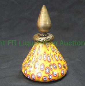 lot 137 image: Murano hand blown glass vetreria atistica Gambaro & Poggi perfume bottle, 6 tall