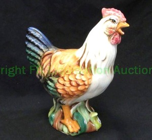 lot 244 image: Italian ceramic gallina hen, 10 tall