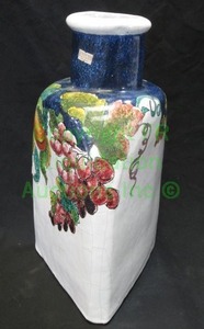 lot 274 image: Italian ceramic acqua bottle, 15 tall