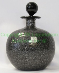 lot 422 image: Murano Vetri hand blown glass ottavia bottle, 6.5 tall