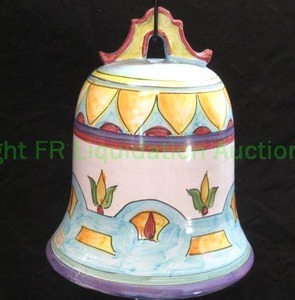 lot 307 image: Italian ceramic campana bell, 8.5 tall