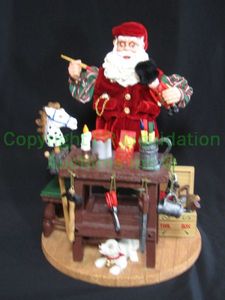 lot 25 image: Santas workbench figure, approx 10 tall