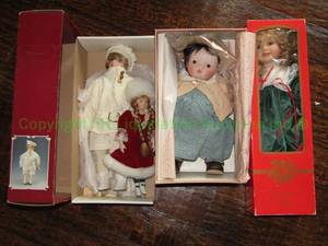 lot 36 image: Porcelain dolls by Micheal & Company, KSA collectibles & Jocelyn Mostrom