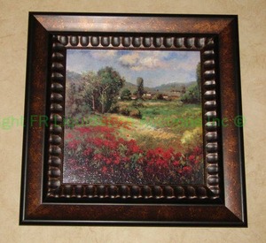 lot 7 image: Embossed print on board Country Scene signed Hulsey 12 x 12