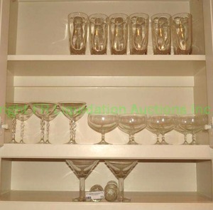 lot 73 image: Crystal stem ware plus as shown