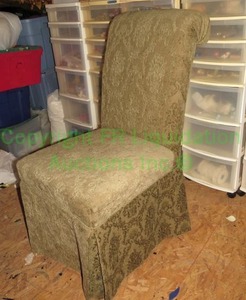 lot 92 image: Covered accent chair