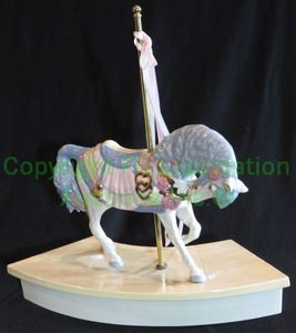 lot 138 image: Ceramic carousel horse figurine