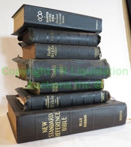lot 151 image: Vintage Holy Bibles