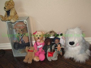lot 40 image: brinns collectible natty bear and other stuffed collectibles