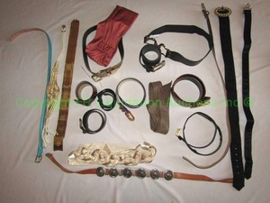 lot 111 image: Assorted leather and more belts