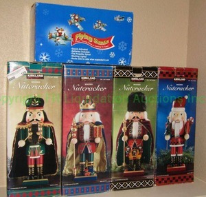 lot 120 image: Christmas nutcrackers in boxes