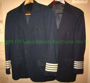 lot 119 image: Commercial airline Pilots flight dress coats LMT Simpson Clothes, 2 total