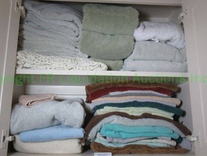 lot 132 image: Assorted bath towels as shown