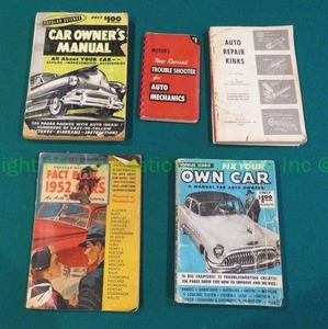 lot 95 image: Vintage 1950s auto repair manuals