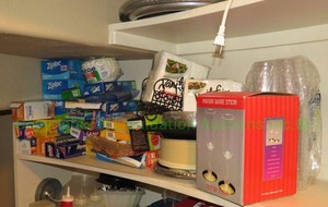 lot 353 image: Assorted storage bags, ziploc, paper plates and more as shown