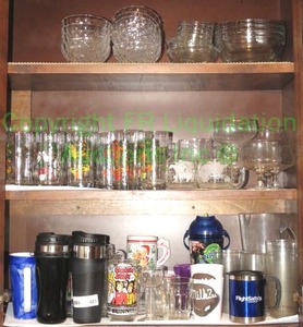 lot 403 image: Assorted glassware as shown