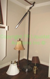 lot 235 image: Assorted accent and reading lamps as shown