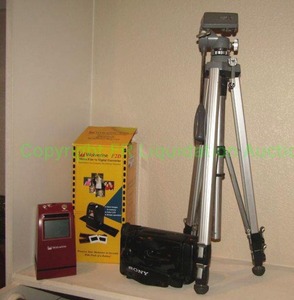 lot 231 image: Sony camcorder and accessories as shown