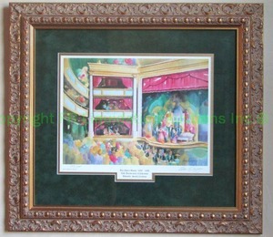 lot 221 image: Artist signed and numbered 2351000 Oscar Velasquez The Opera House lithograph framed 25.50 x 28