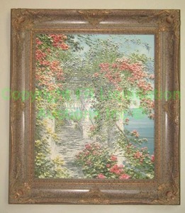 lot 224 image: Artist signed Liliana Frasca and numbered 671500 embossed print on canvas Nonna Tree, with COA framed 31 x 27
