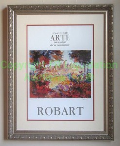 lot 217 image: Artist signed Robart Print on paper framed 17 x 34