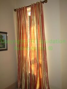 lot 530 image: Curtains and curtain hardware as shown