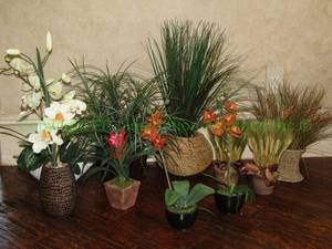 lot 215 image: Artificial plants as shown
