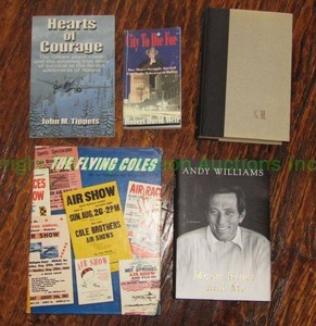 lot 203 image: Author signed books including Andy Williams, Steve Martini and more as shown
