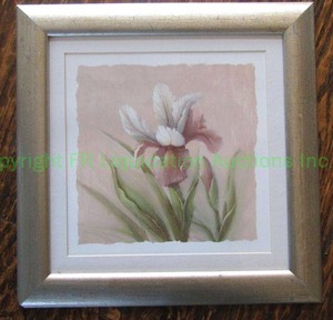lot 213 image: Framed floral print