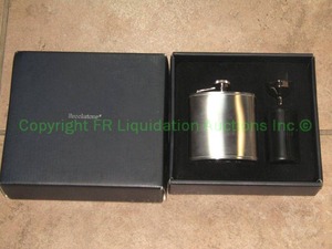 lot 262 image: Brookstone stainless steel flask